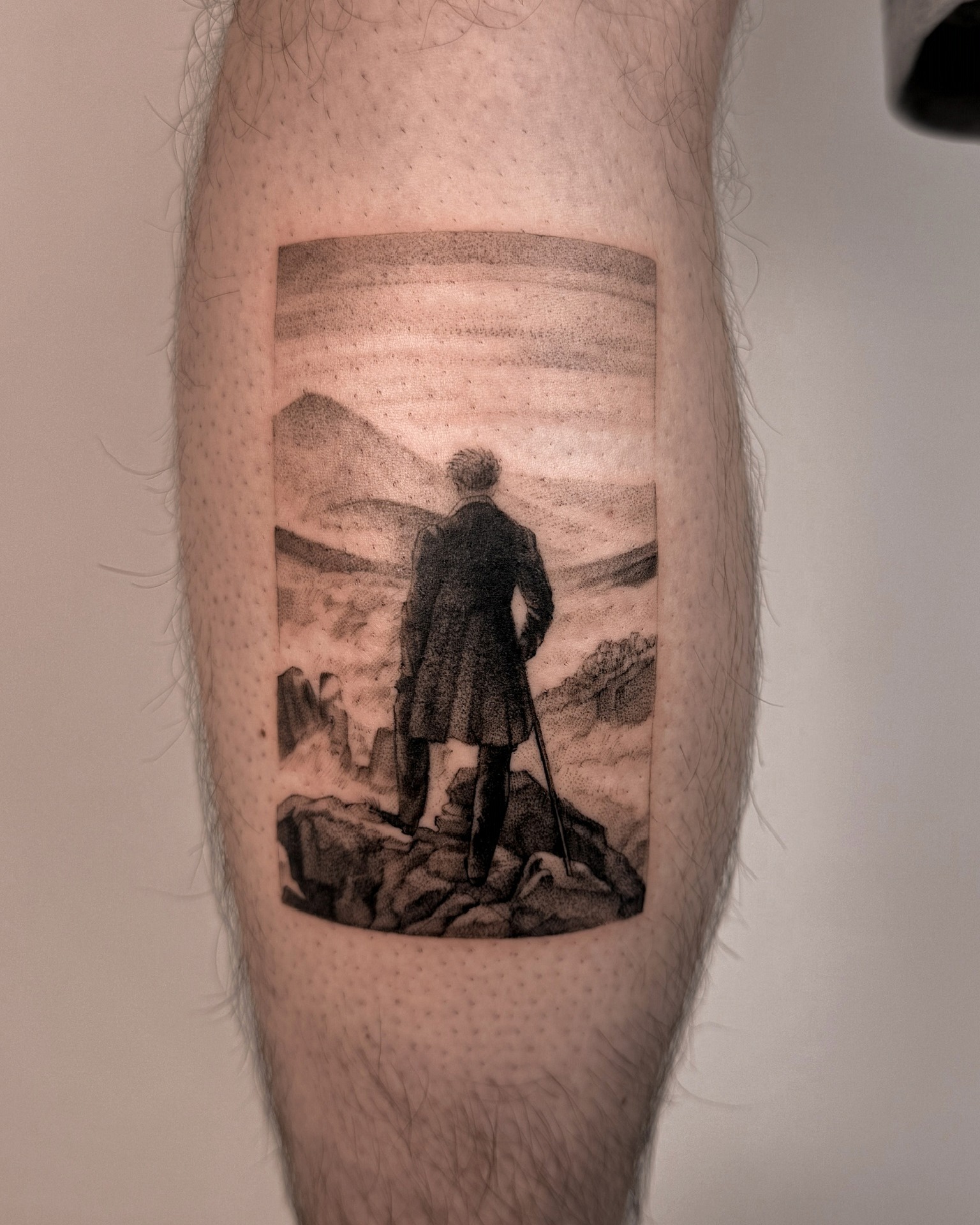 Projekt z 04/01/2026 - "Wędrowiec nad morzem mgły"